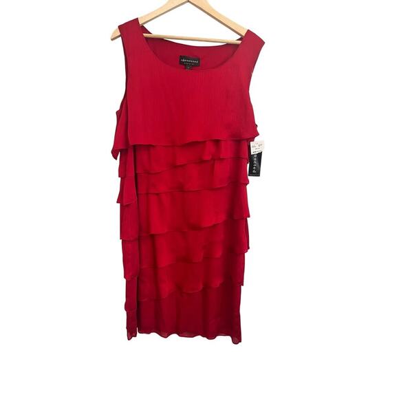 connected apparel Dresses & Skirts - CONNECTED APPAREL LAYERED SLEEVELESS PARTY DRESS SIZE 18 NWT